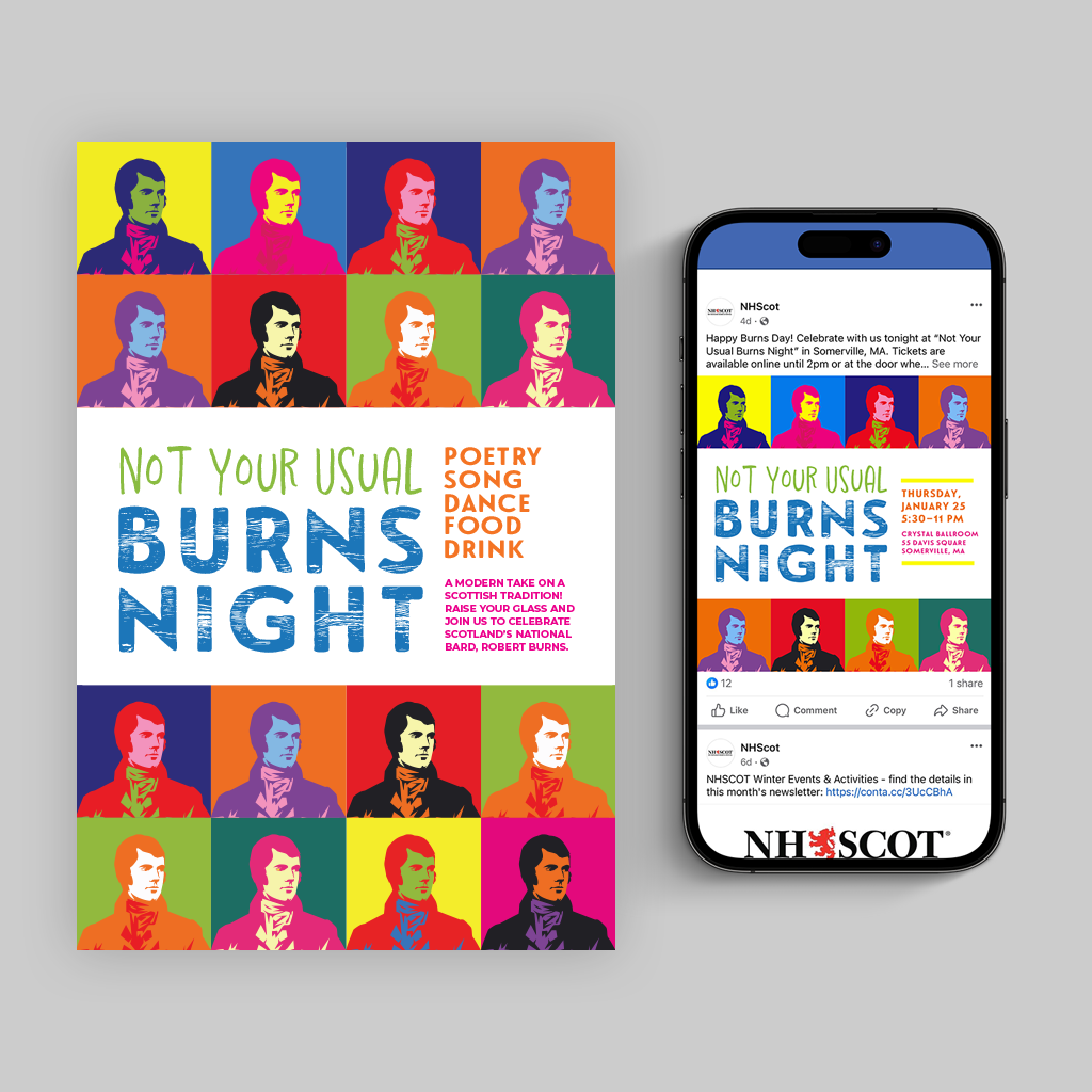 Not Your Usual Burns Night Graphics created by Sullivan Creative